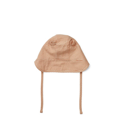 Sun hat Rae in tuscany rose/sandy striped