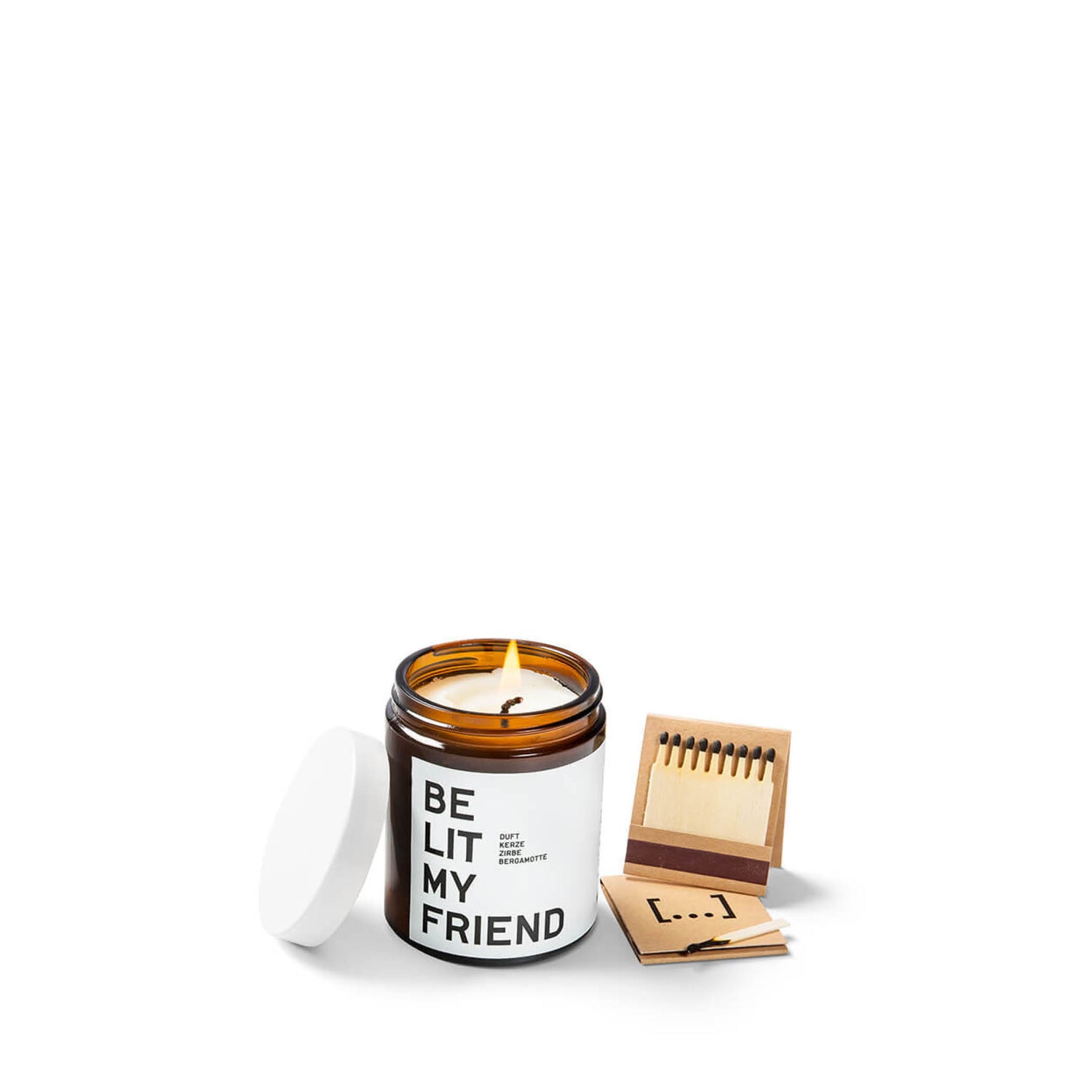 Be [Lit] my Friend, pine bergamot scented candle