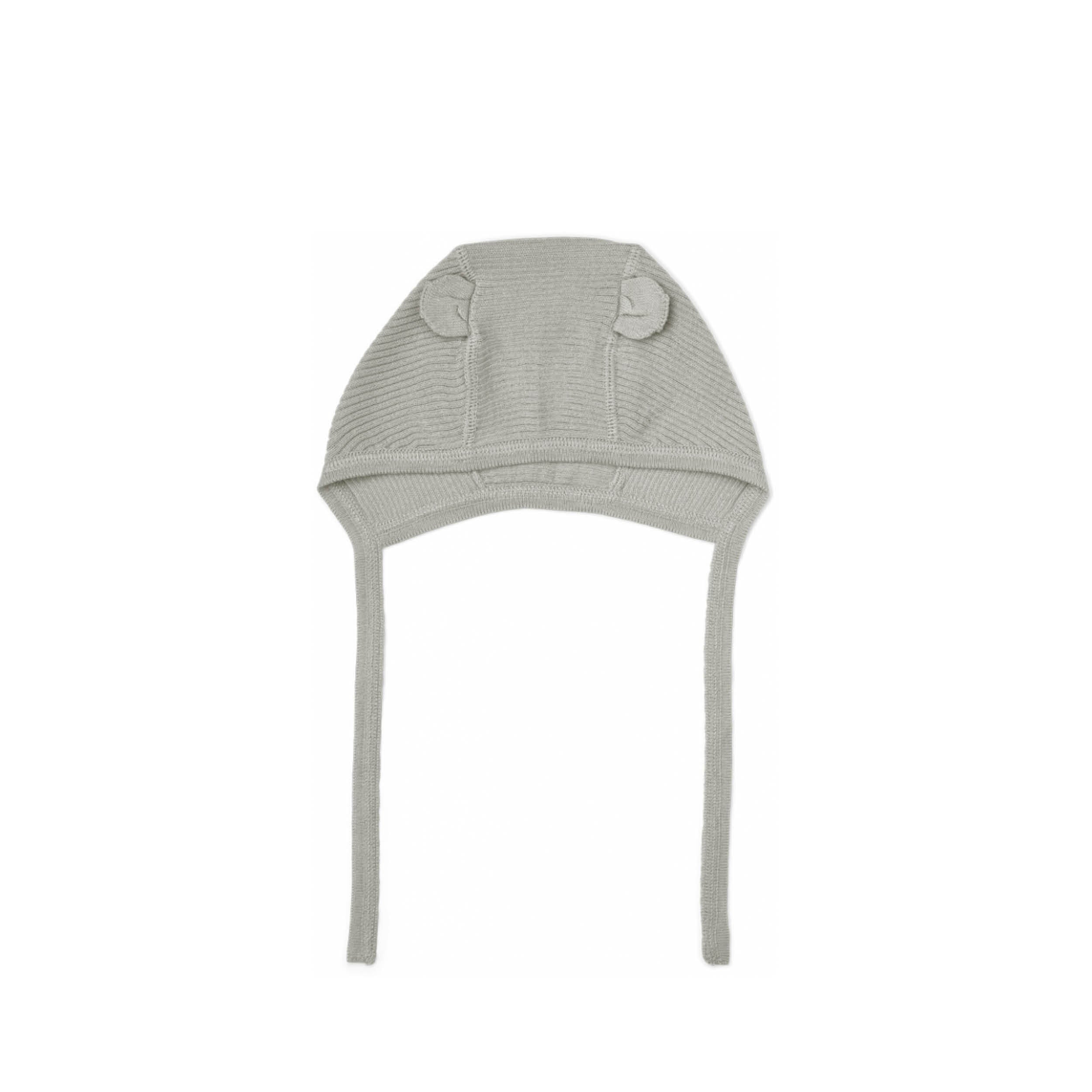 Baby hat Sanne in light grey melange