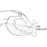 Baby und Neugeborene Antikolik Babyflasche in sand 150ml aus BPA frei medizinischem Silikon ohne Plastik von Elke bei kinder und konsorten düsseldorf
