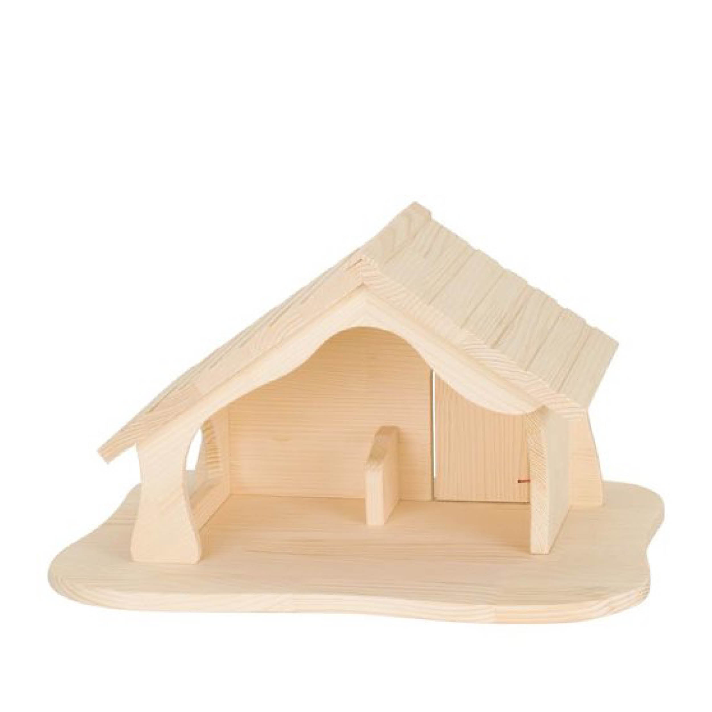 Puppenhaus &amp; Krippe aus Holz