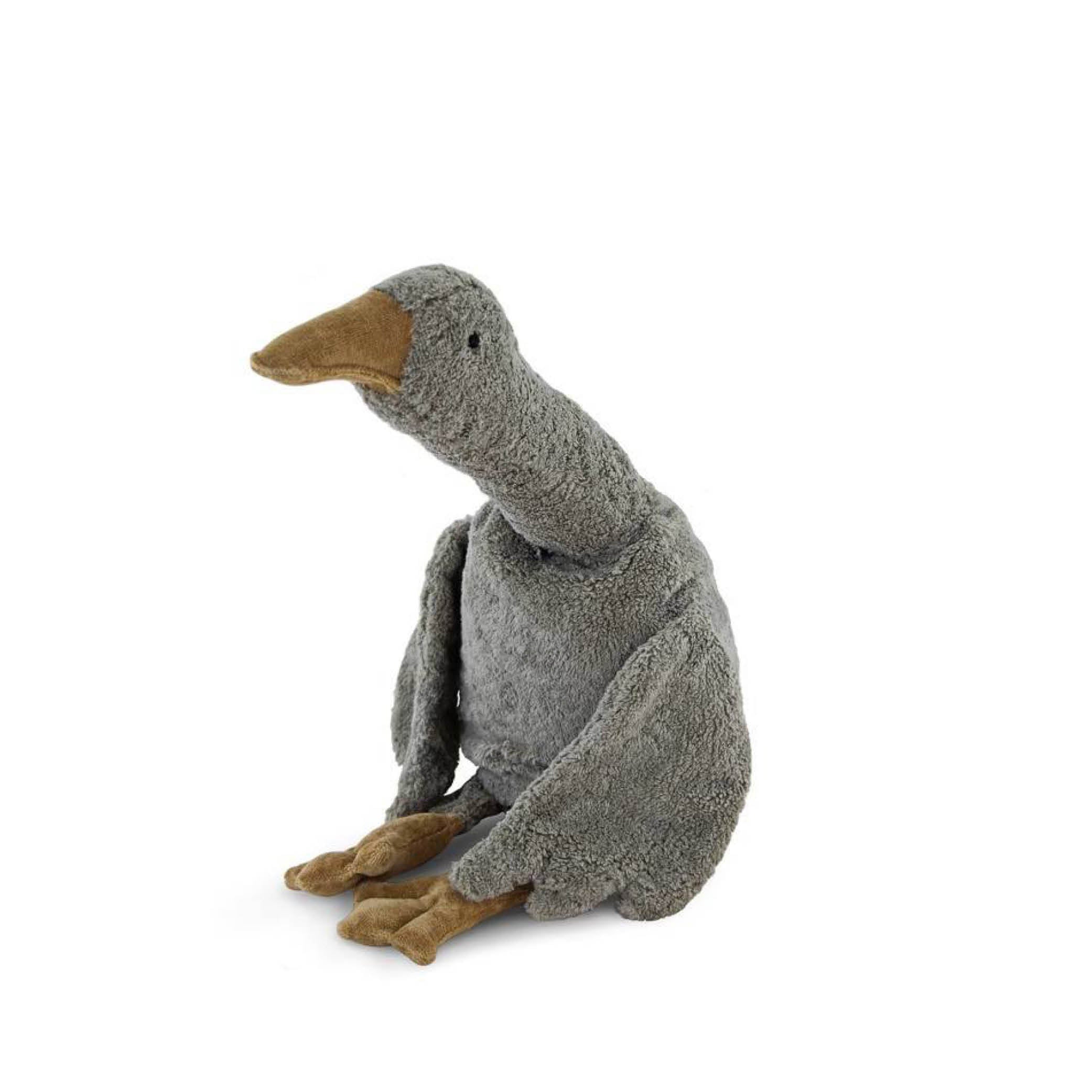 Cuddly Toy with Spelled chaff, big grey Goose