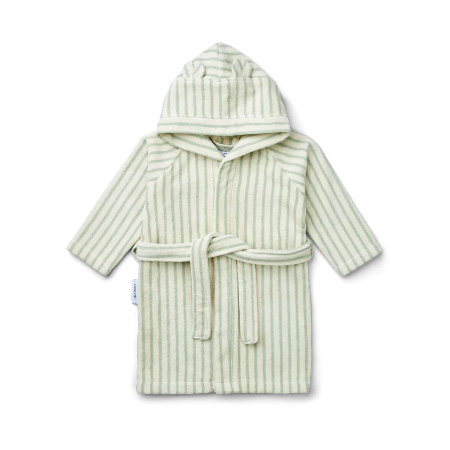 Rollo Bathrobe in dusty mint/creme de la creme