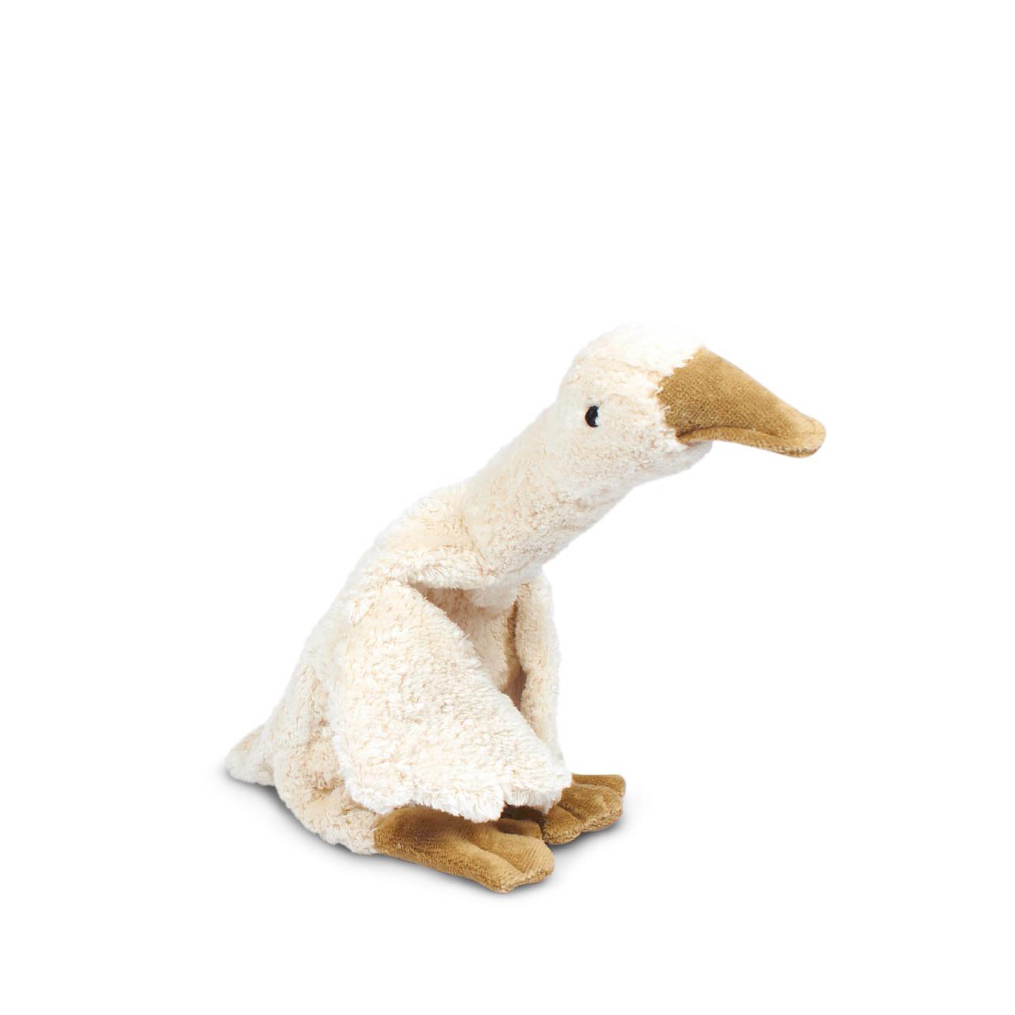 Cuddly Toy with Cherry stones, little white Goose