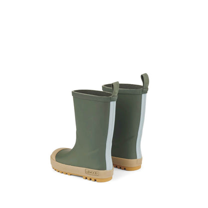 Rubber boots River in hunter green multi mix