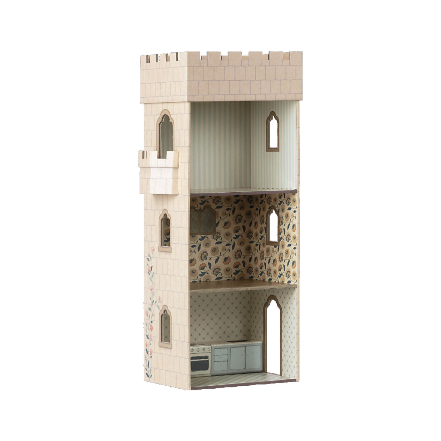 Mice, castle with kitchen