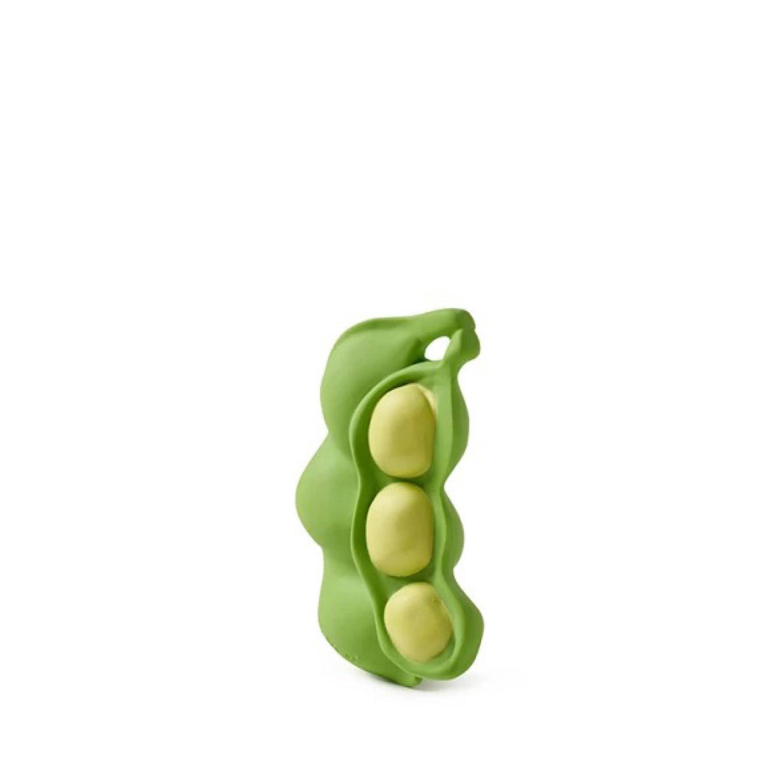 Baby Beißring Teether Keiko die Edamame aus Naturkautschuk und von Hand bemalt mit speiseechten Farben - 100% natürlich von Oli und Carol bei kinder und konsorten Düsseldorf