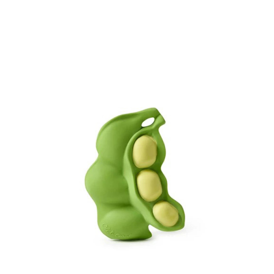 Baby Beißring Teether Keiko die Edamame aus Naturkautschuk und von Hand bemalt mit speiseechten Farben - 100% natürlich von Oli und Carol bei kinder und konsorten Düsseldorf