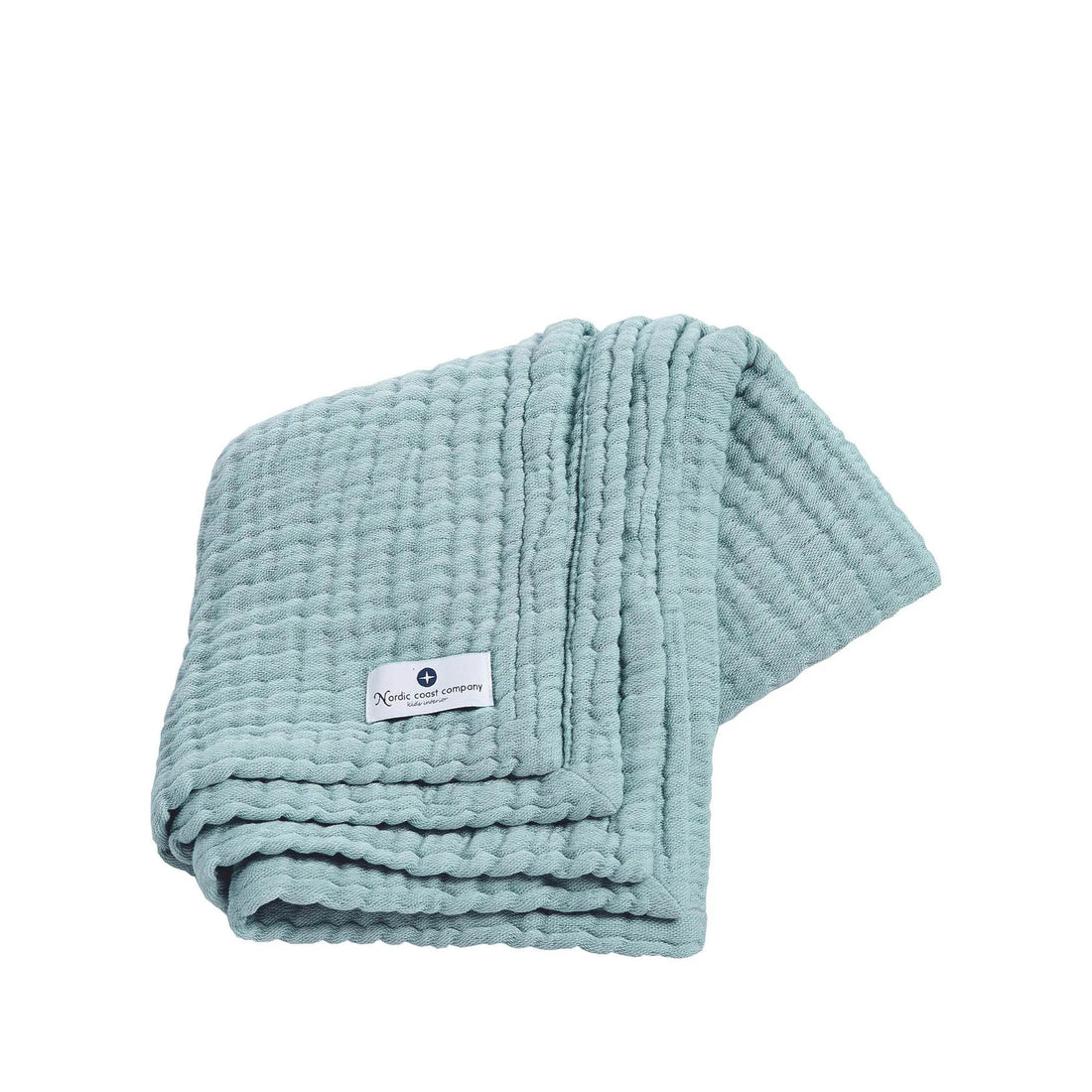 Muslin Baby Blanket in jade green