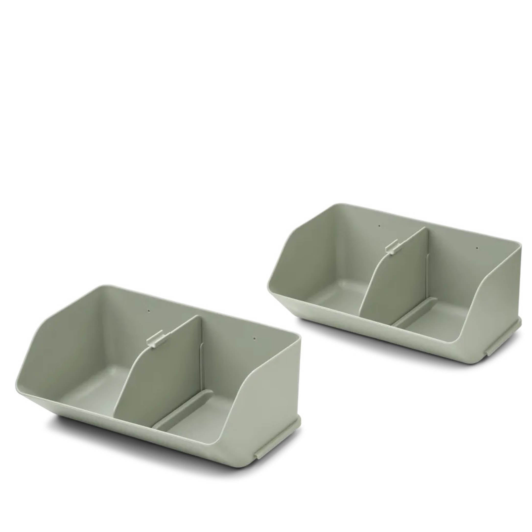 Set of 2, Rosemary Box M in dove blue