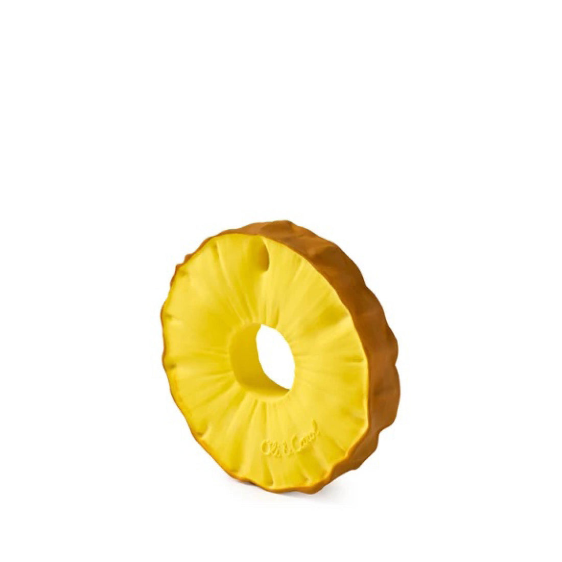 Baby Beißring Teether Oli &amp; Carol Pineapple die Ananas aus Naturkautschuk und von Hand bemalt mit speiseechten Farben - 100% natürlich von Oli und Carol bei kinder und konsorten Düsseldorf