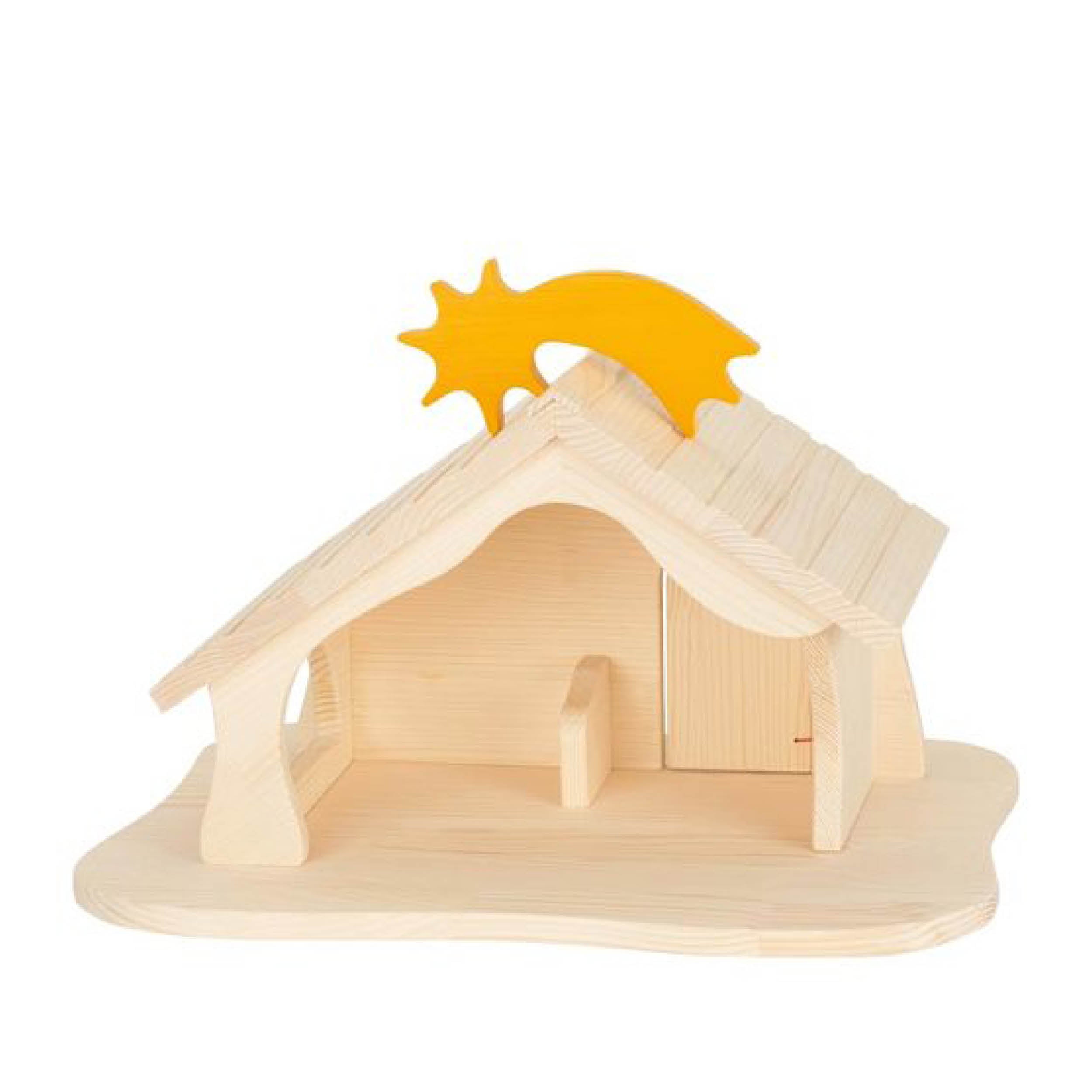 Puppenhaus &amp; Krippe aus Holz