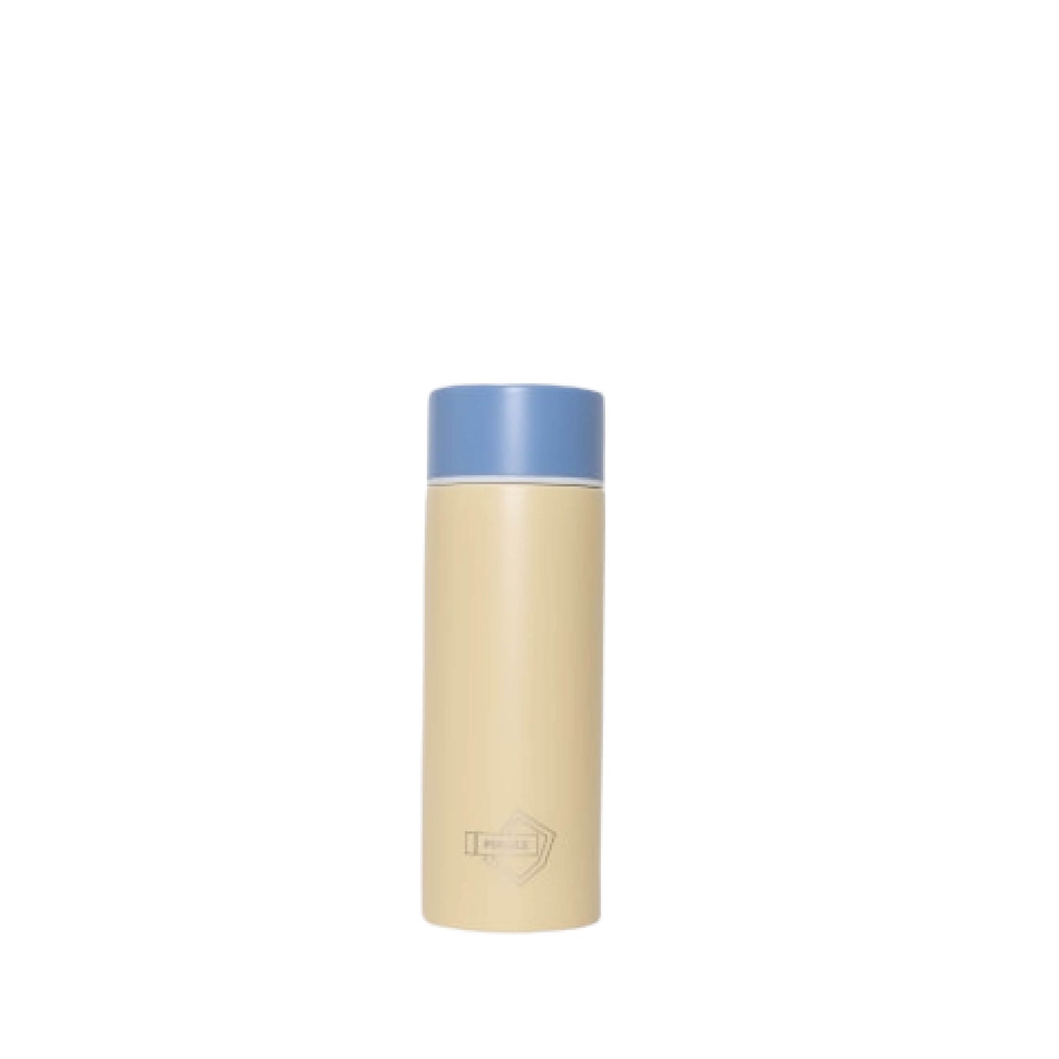 Small thermos bottle in cream/blue mix