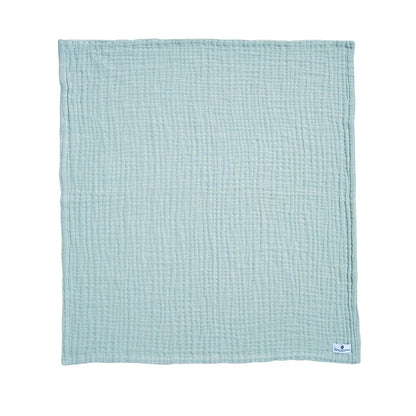 4 in 1 baby muslin blanket in jade green