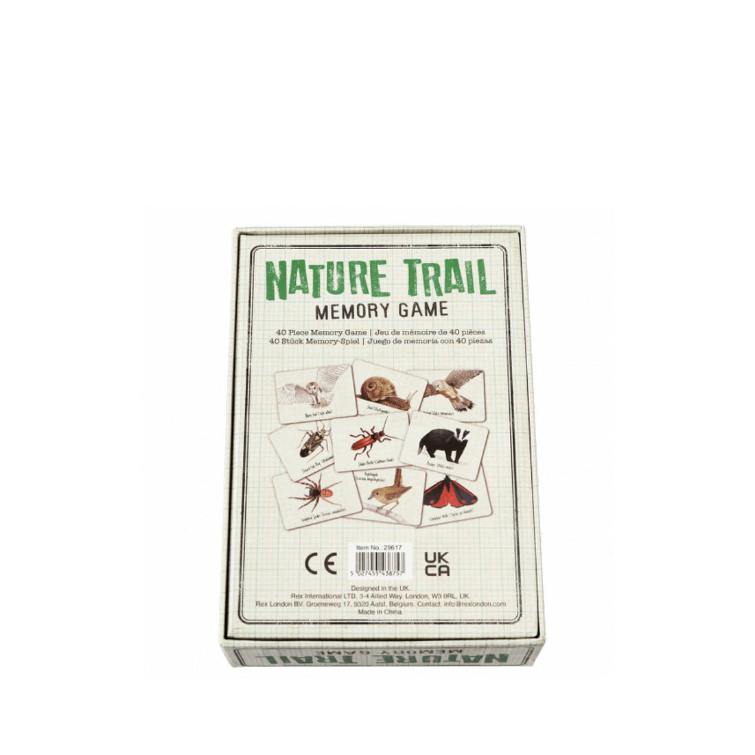 Memory game, nature trail