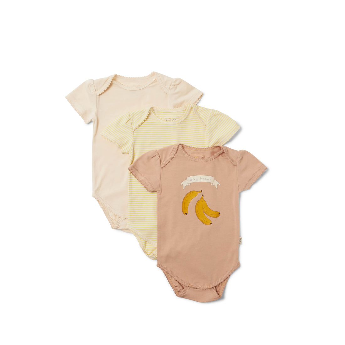 3er Set, Baby Body in blazing/rosey/champagne - Kong&