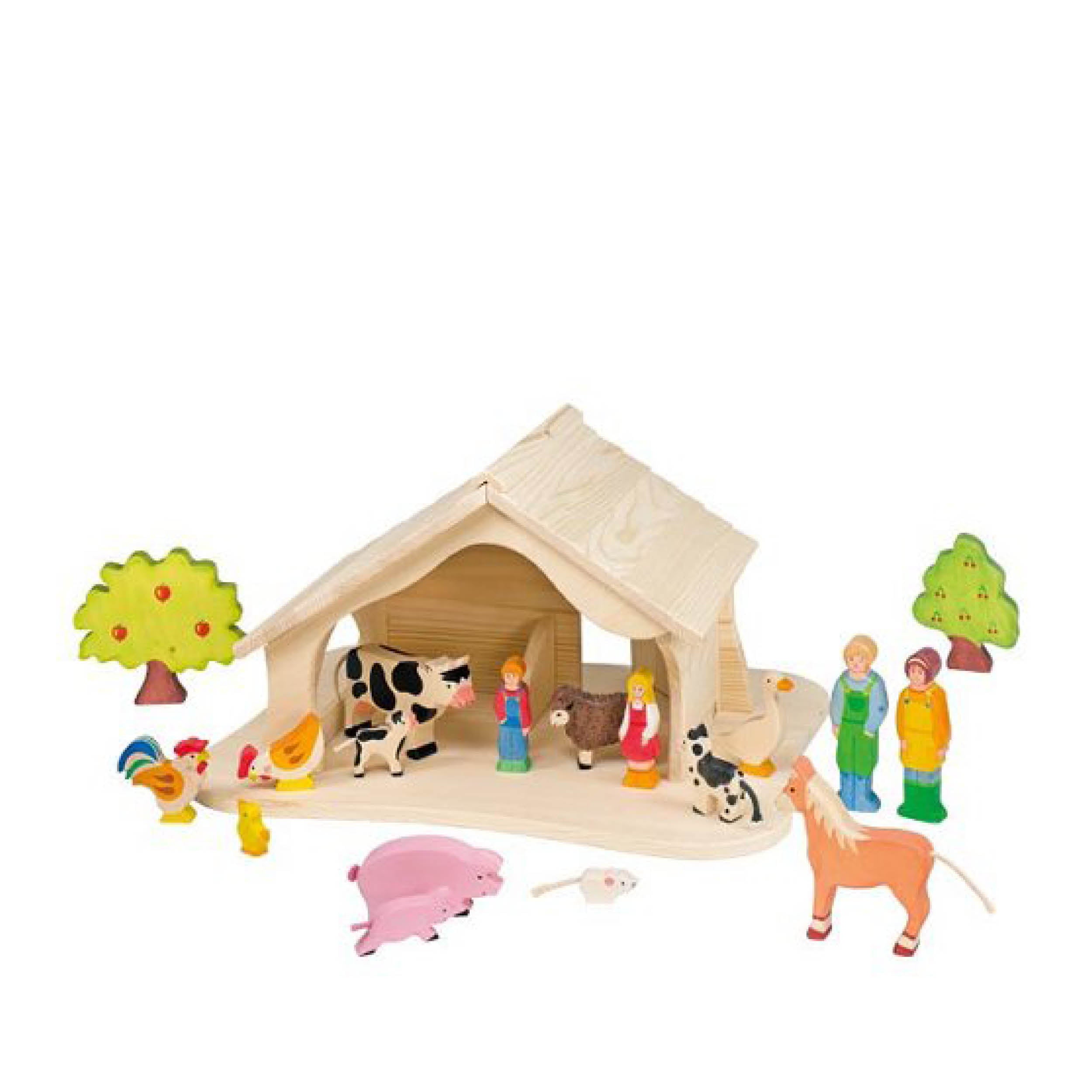 Puppenhaus &amp; Krippe aus Holz