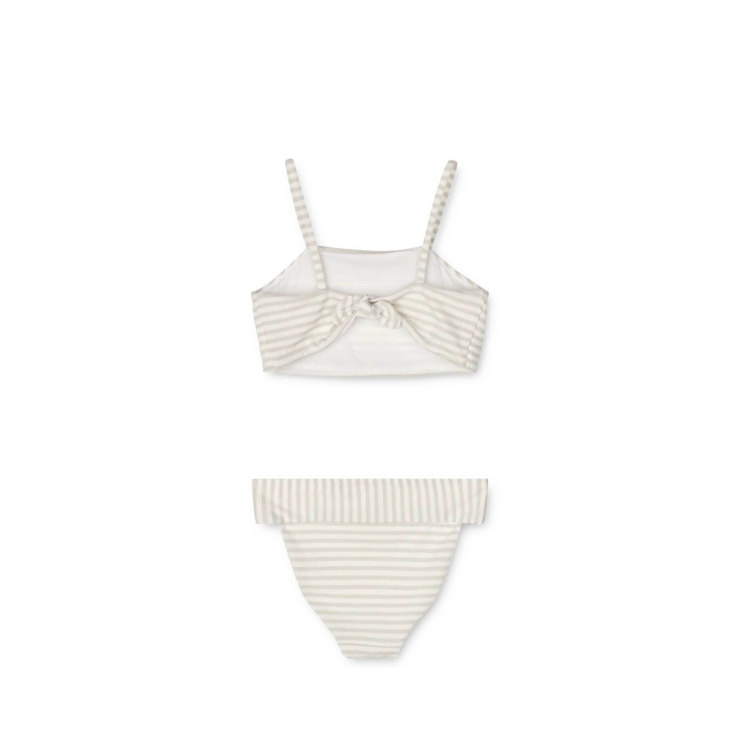 Bikini Lucette in crisp white/sandy striped