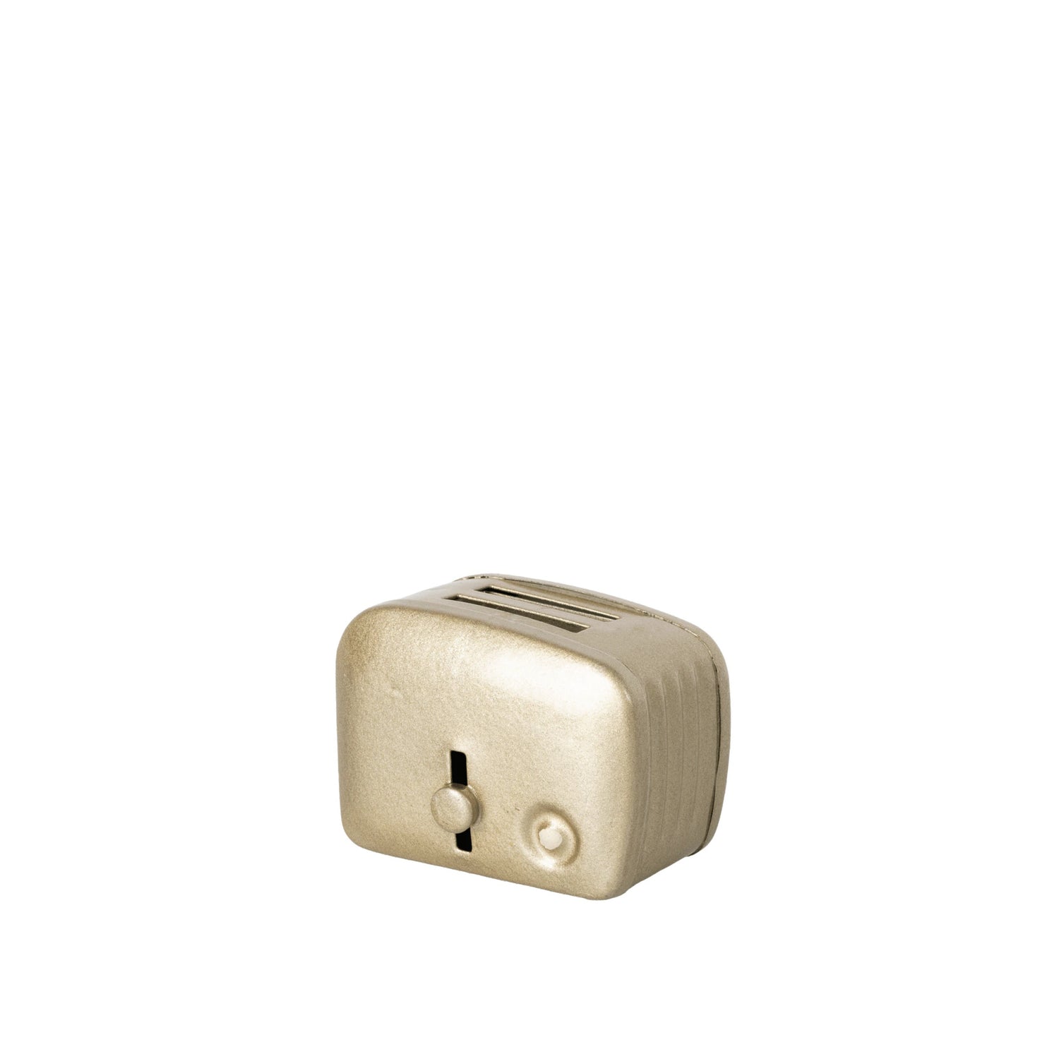 Mice, toaster with bread in silver