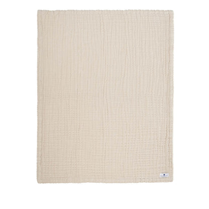 4 in 1 baby muslin blanket in natural white