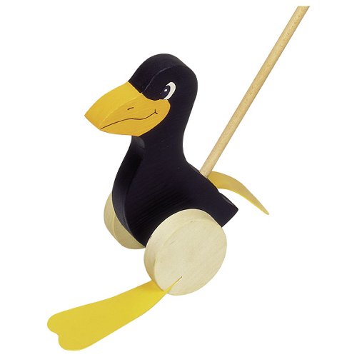 Push-along Toy Raven