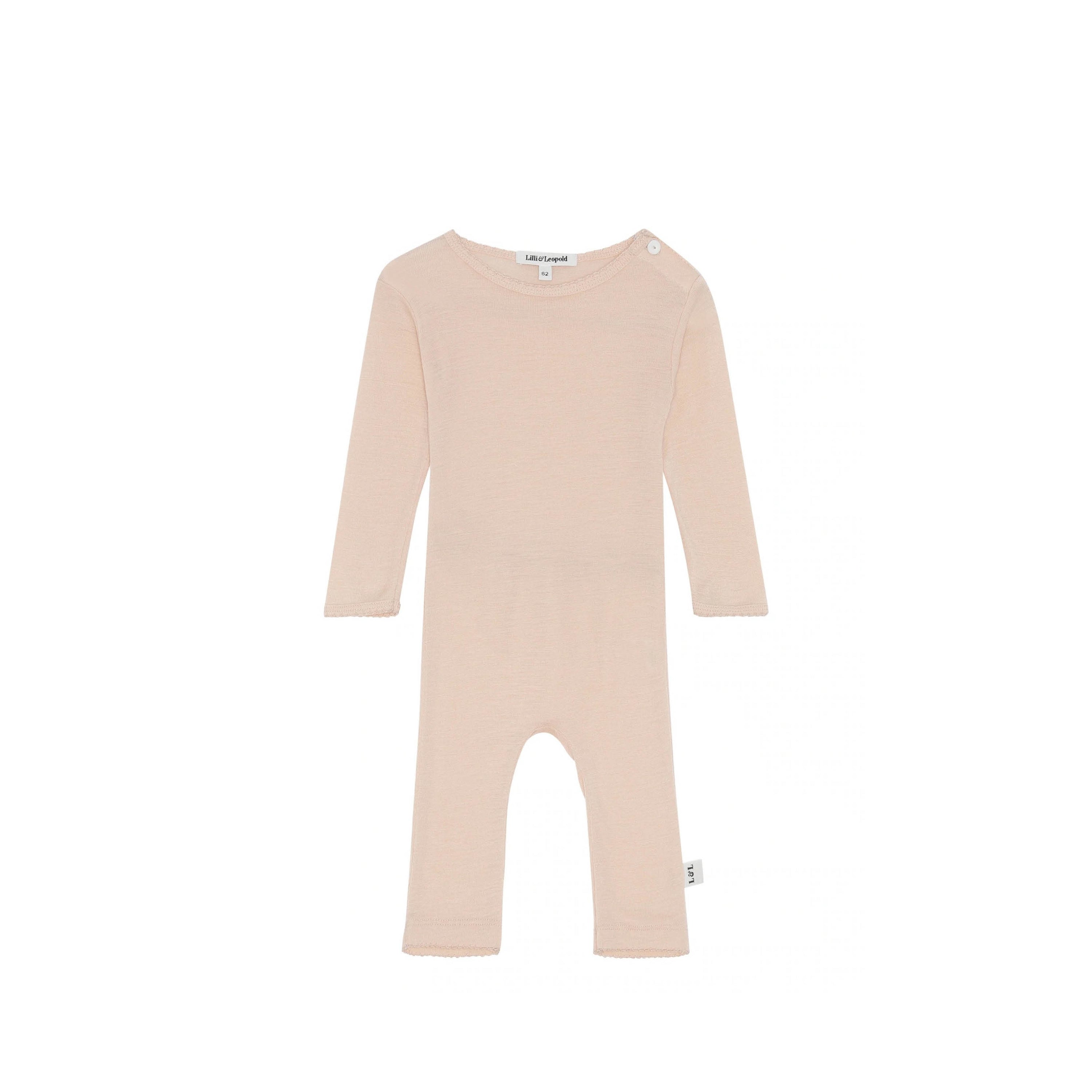 Baby Onesie aus Merinowolle in almond