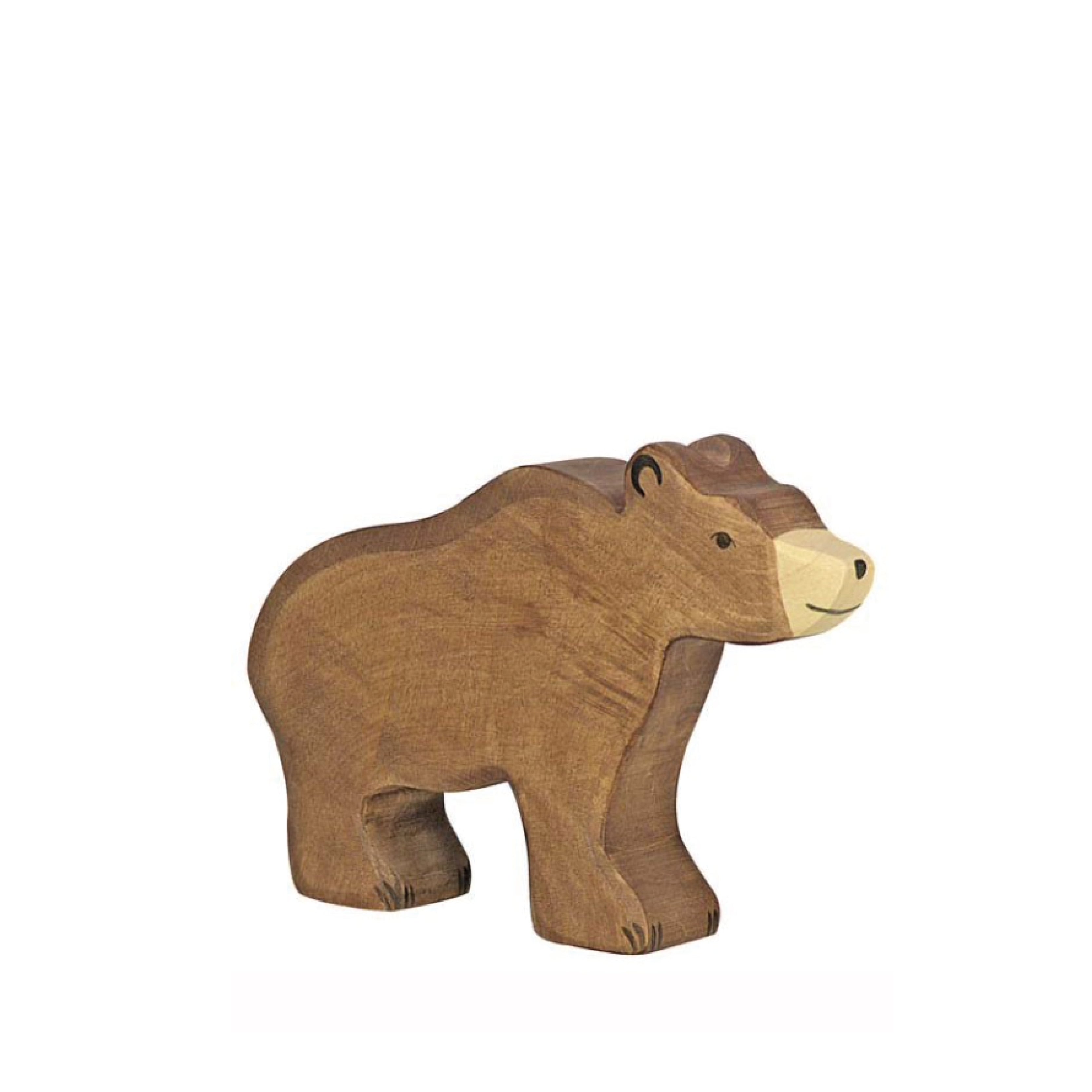 Holzfigur, großer Braunbär - kinder &amp; konsorten - Spielfiguren