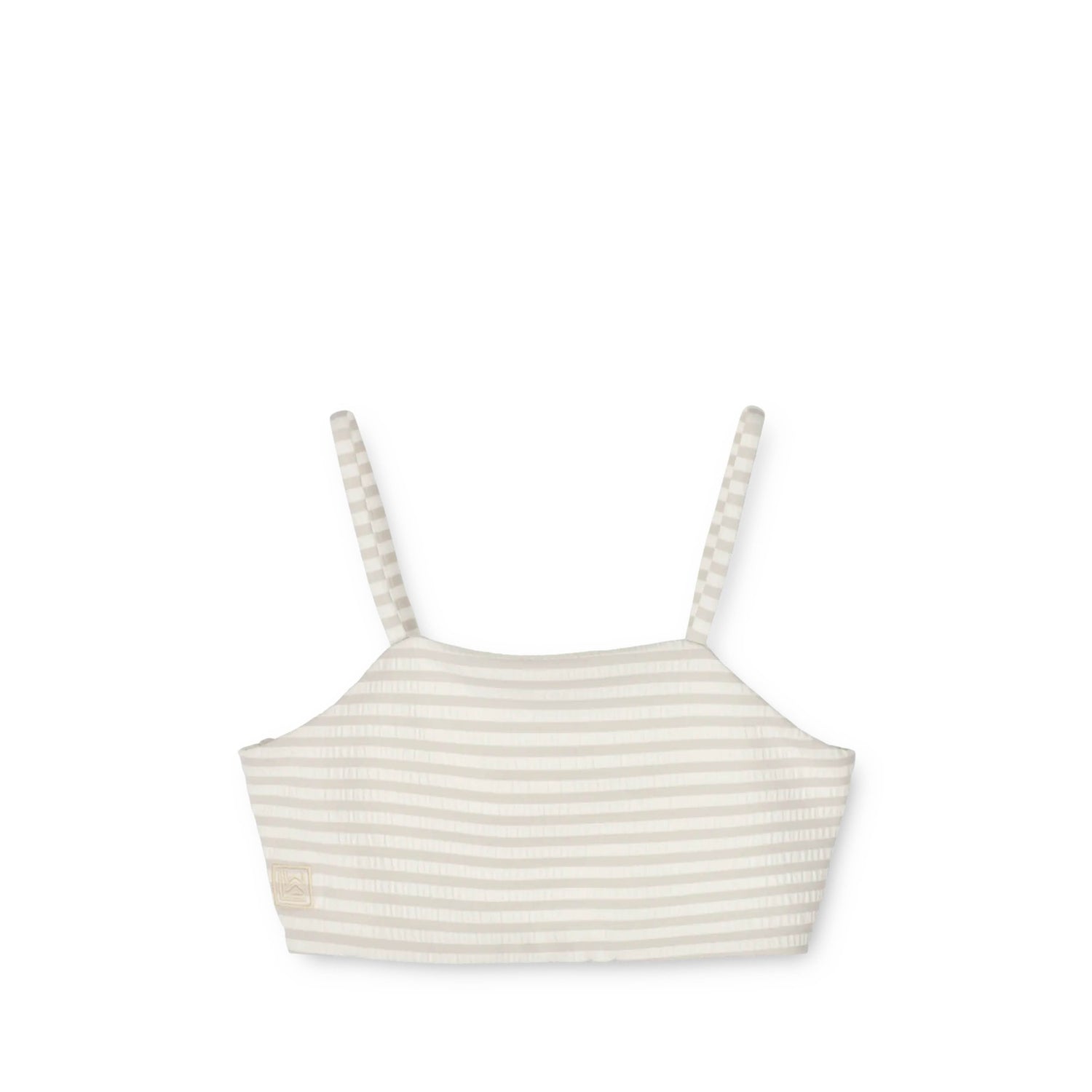 Bikini Lucette in crisp white/sandy striped