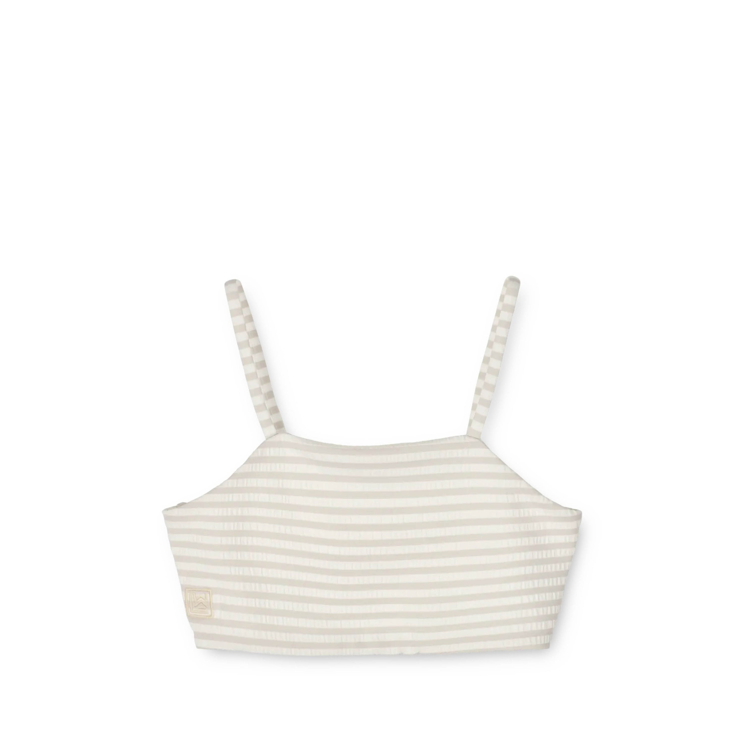 Bikini Lucette in crisp white/sandy gestreift