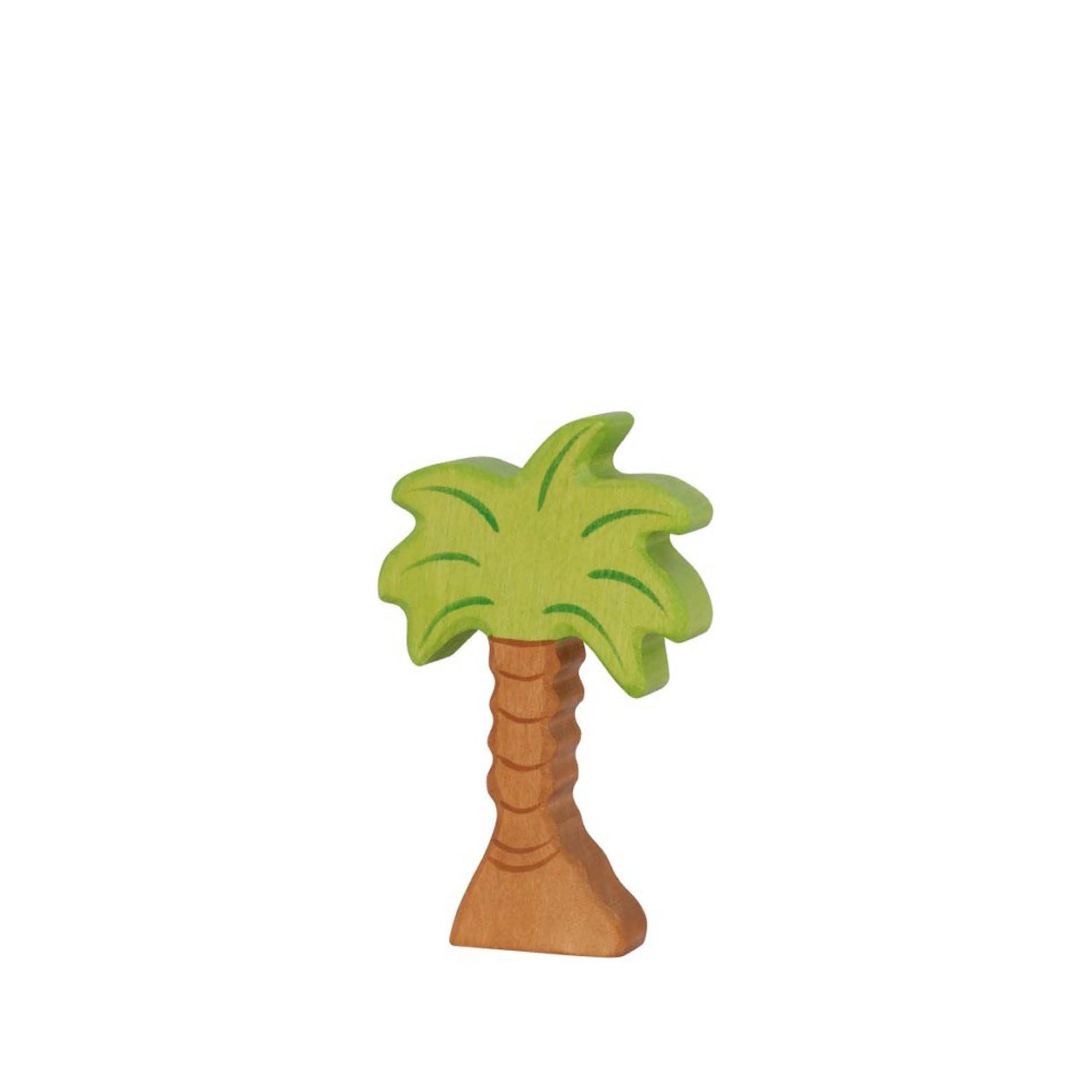 Wooden figure, small palm tree