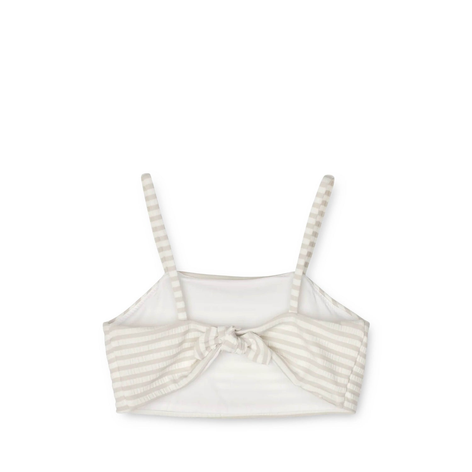 Bikini Lucette in crisp white/sandy striped