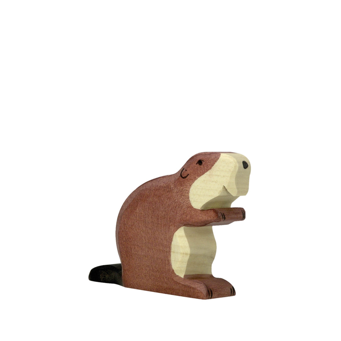 Wooden figure, beaver