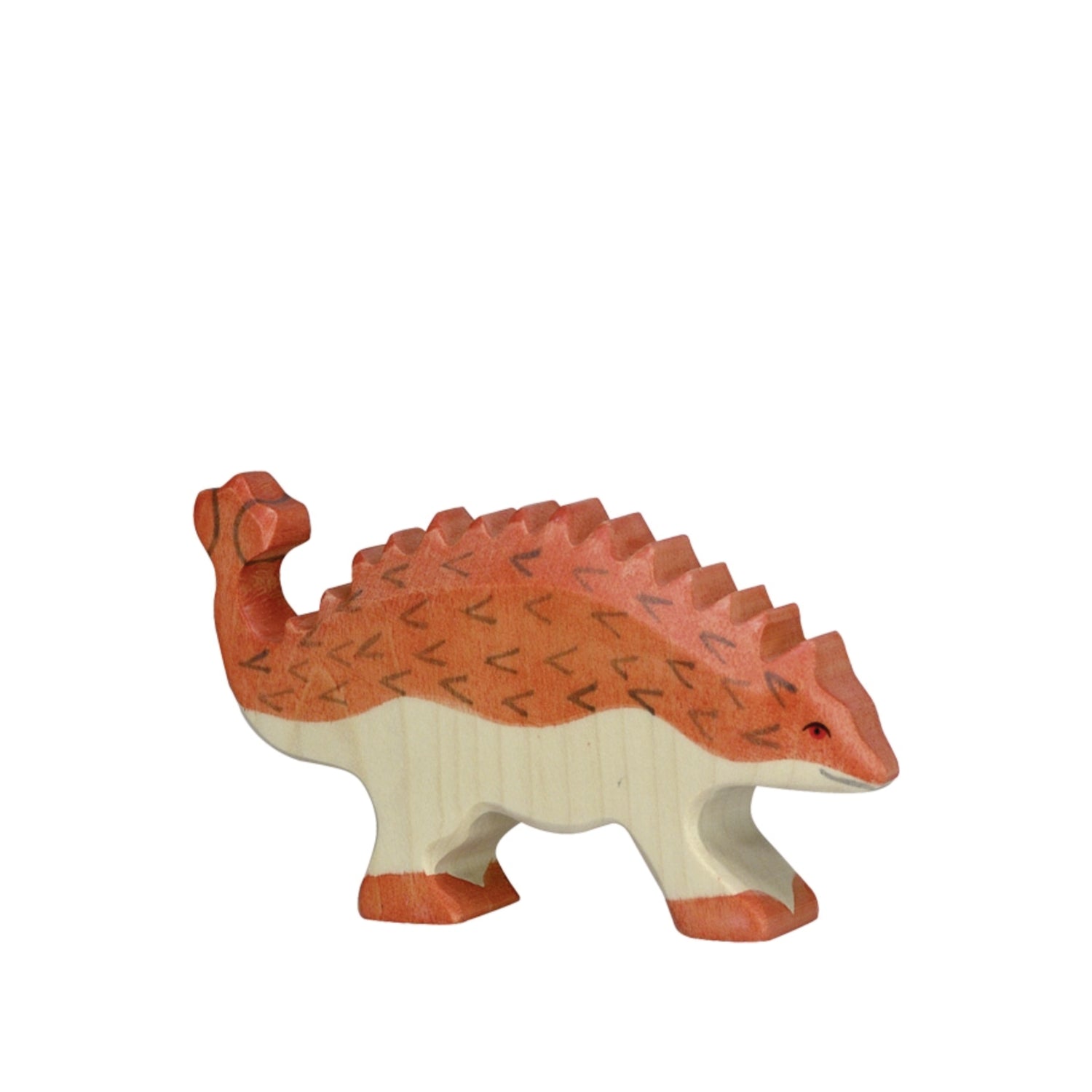 Wooden Figure, Dino Ankylosaurus