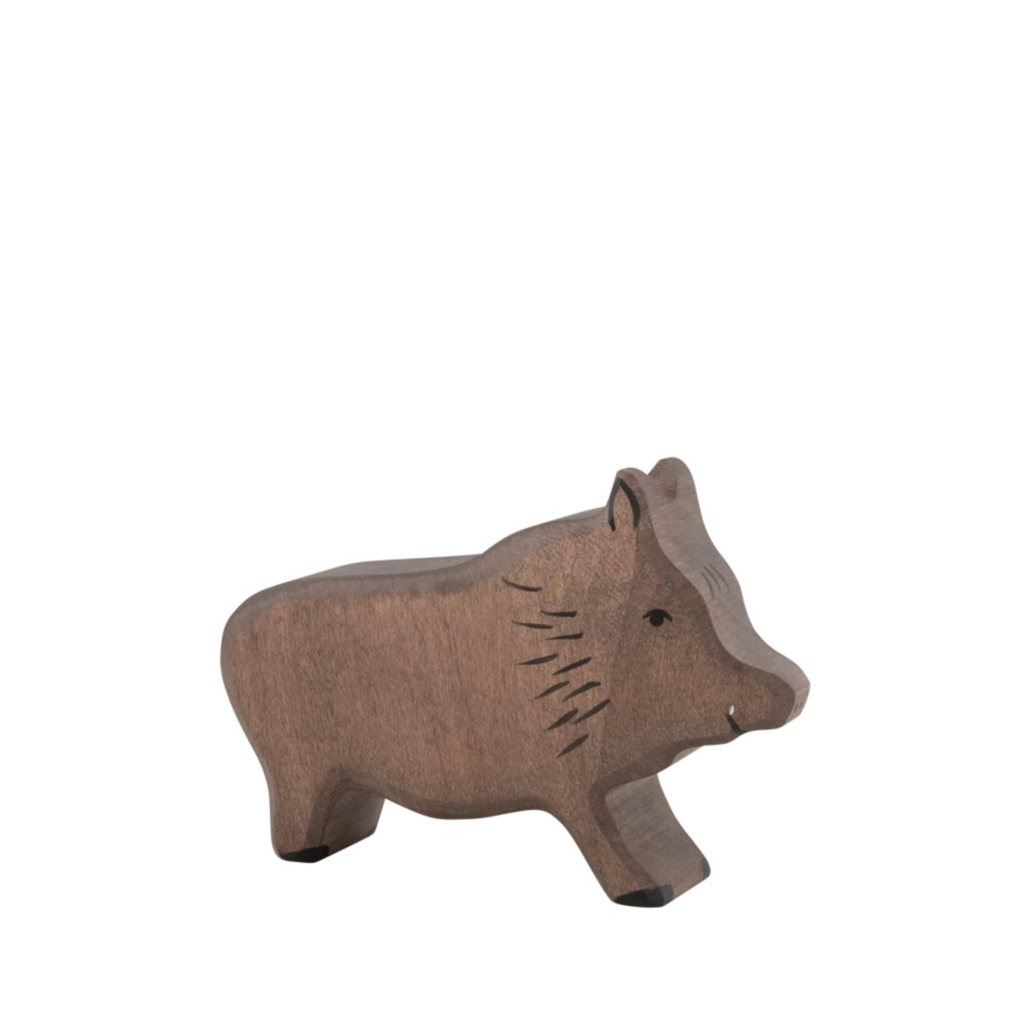 Wooden figure, wild boar