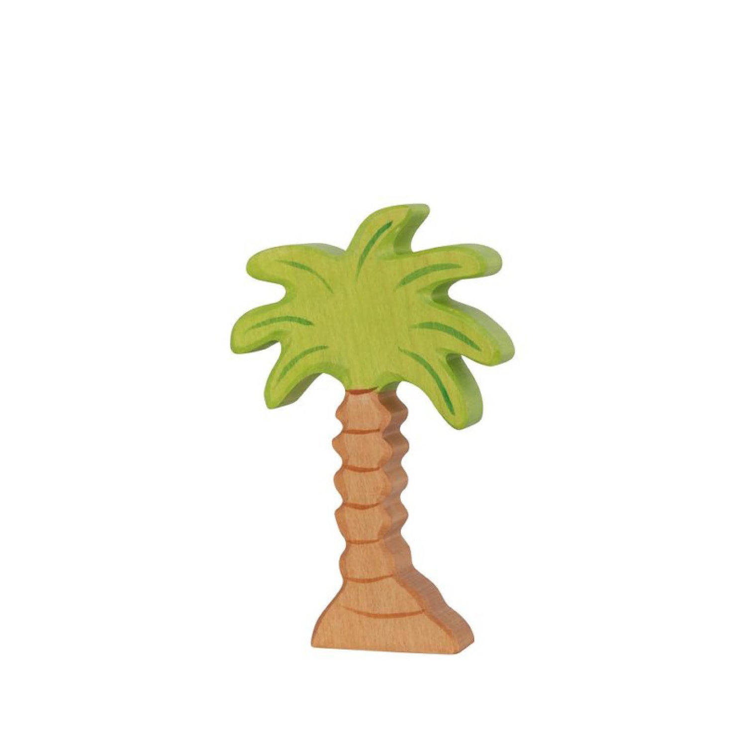 Wooden figure, large palm tree