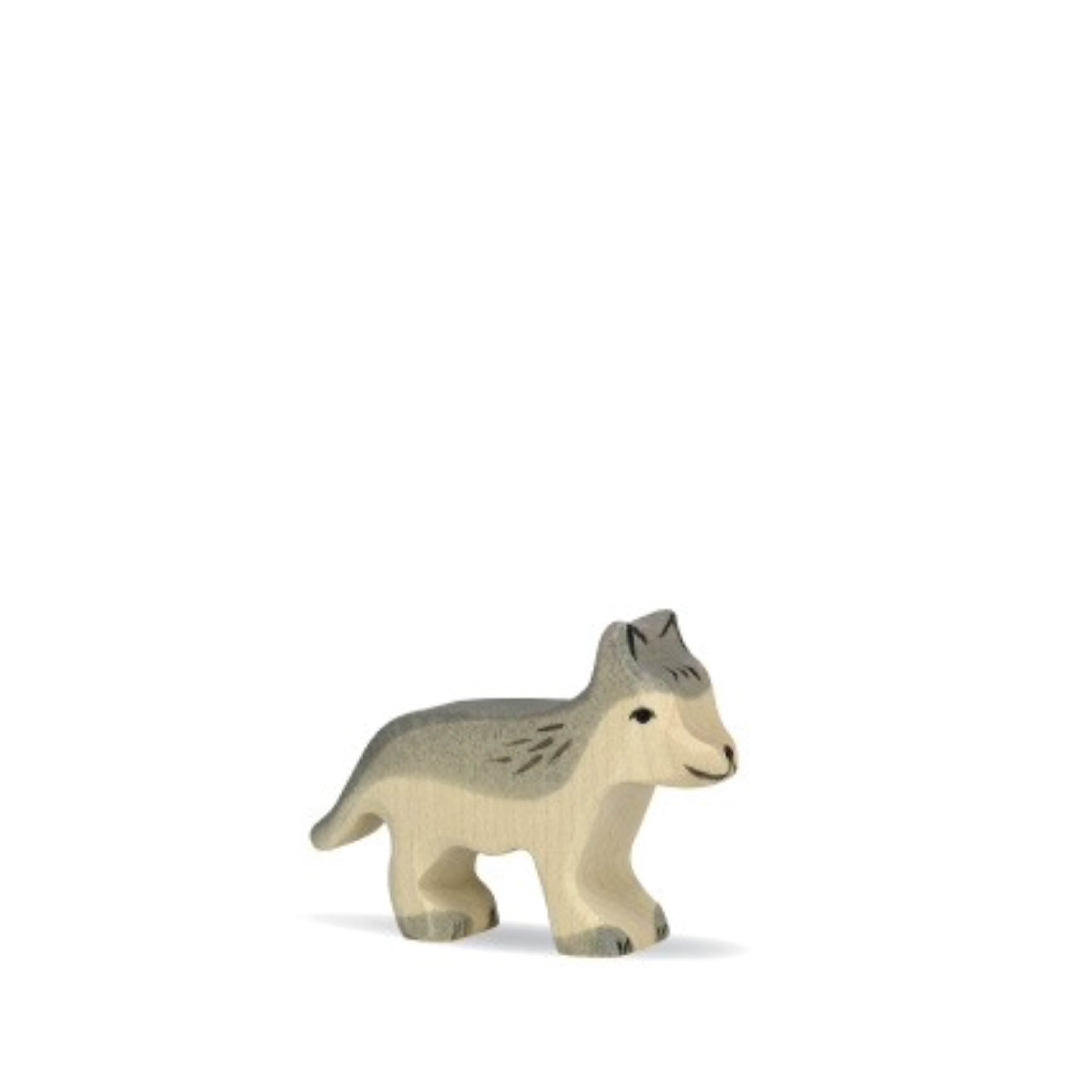 Holzfigur, kleiner Wolf - kinder &amp; konsorten - Spielfiguren