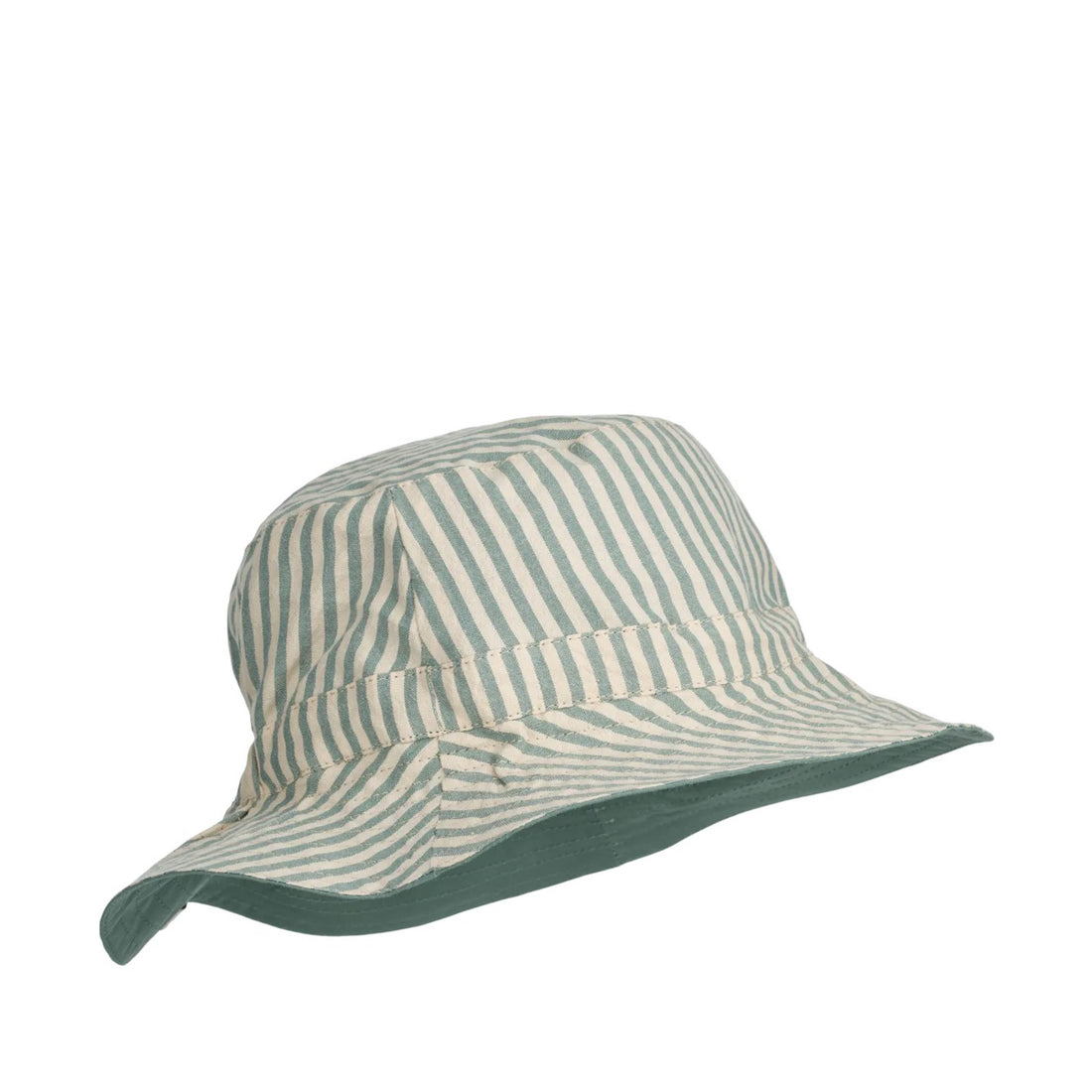 Reversible Sun hat Sander in peppermint/sandy striped