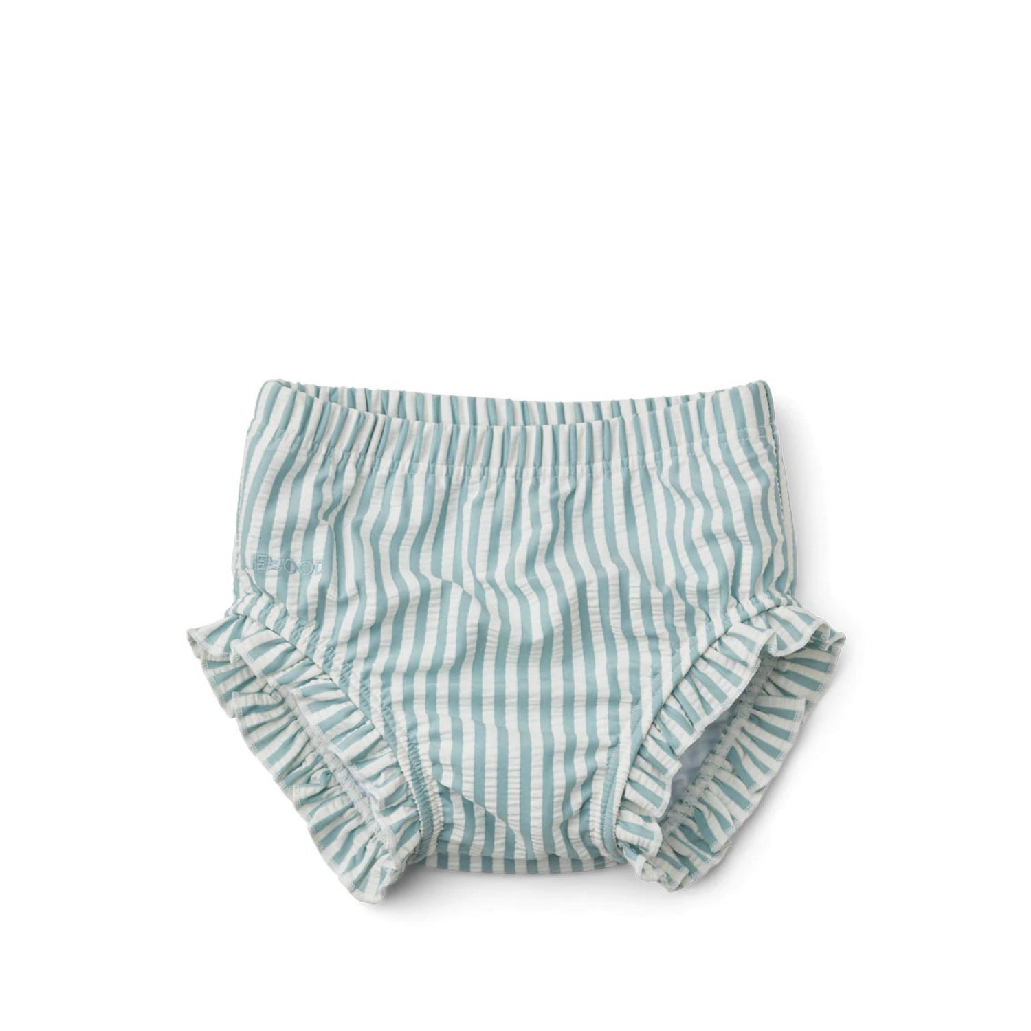 Mila baby swimming trunks in stripe sea blue/white