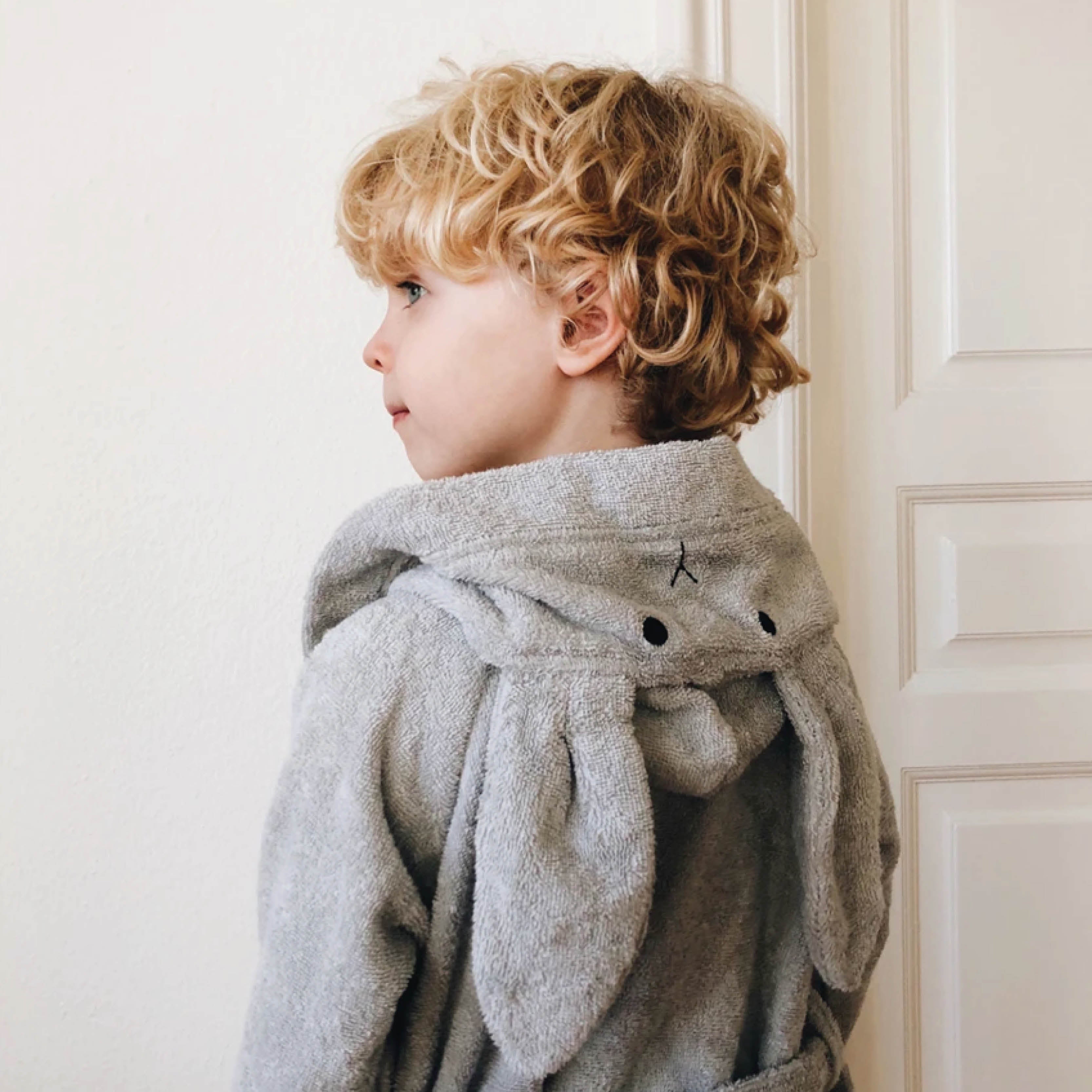 Lily Bathrobe, Rabbit in dumbo grey