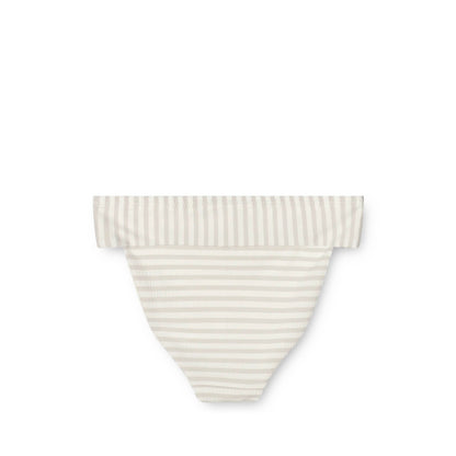 Bikini Lucette in crisp white/sandy striped