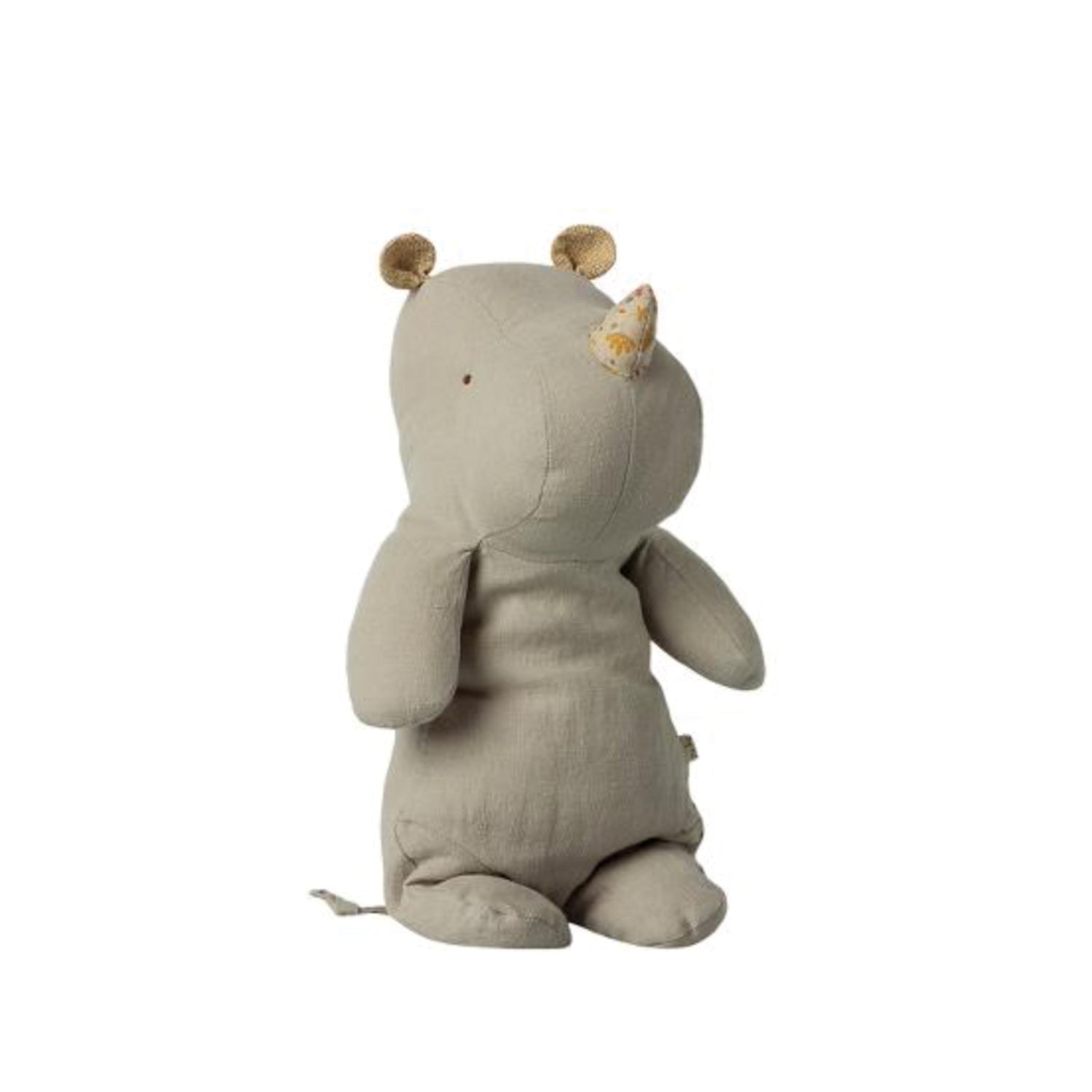 Cuddly Toy, medium Rhino in light grey